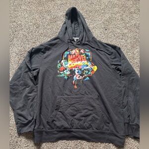 Marvel Comics avengers superheroes xl extra large used Black Hoodie Sweater